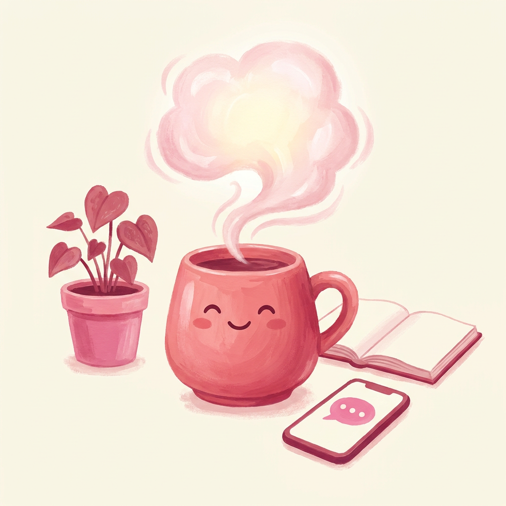 Alara — a warm AI companion illustration